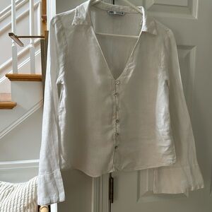 Zara linen shirt